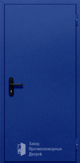 Фото двери «Однопольная глухая (синяя)» в Саратову