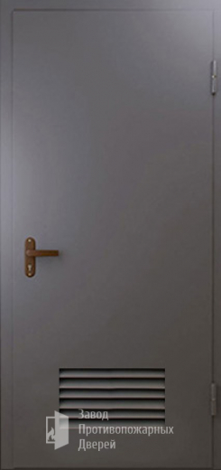 Фото двери «Техническая дверь №3 однопольная с вентиляционной решеткой» в Саратову
