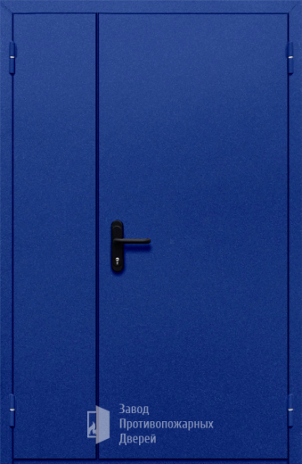 Фото двери «Полуторная глухая (синяя)» в Саратову