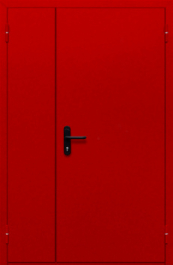 Фото двери «Полуторная глухая (красная)» в Саратову