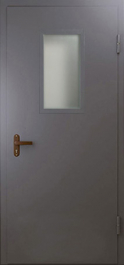 Фото двери «Техническая дверь №4 однопольная со стеклопакетом» в Саратову