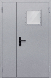 Фото двери «Полуторная со стеклопакетом» в Саратову