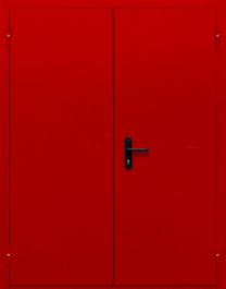 Фото двери «Двупольная глухая (красная)» в Саратову